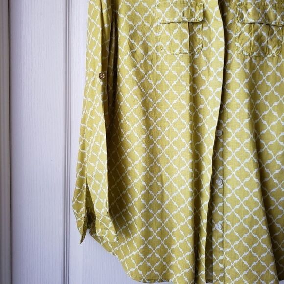 Charter club Linen shirt, size 0X - Picture 4 of 6